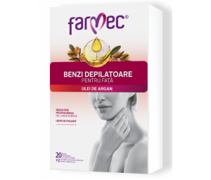 Farmec - benzi depilatoare pentru fata