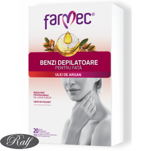 Farmec - benzi depilatoare pentru fata