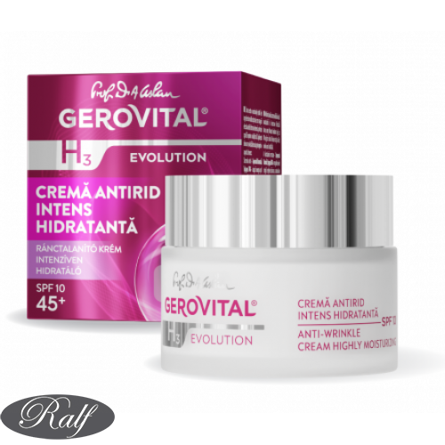 Gerovital  H3  Evolution - Crema antirid intens hidratanta, cu FP 15
