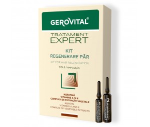 Gerovital Tratament Expert - kit regenerare par fiole